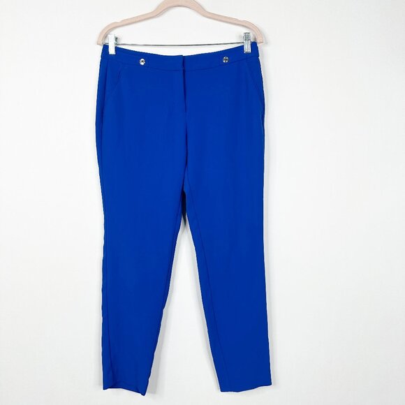 2/$30 White House Black Market Mid-rise Taper Ankle Pants Cobalt 4 #A0754 - Picture 3 of 8